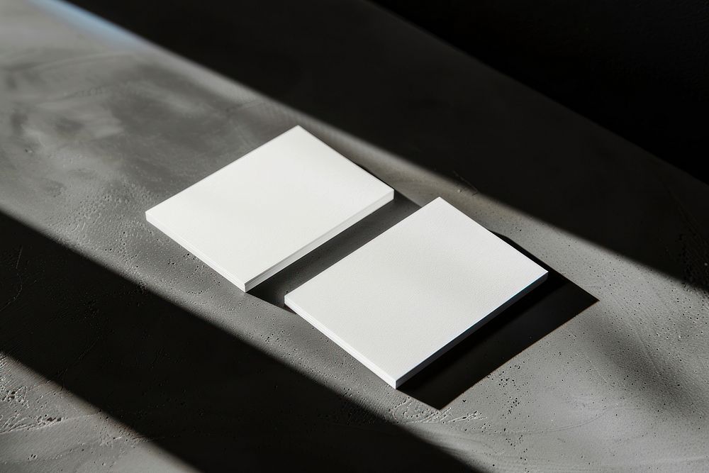 Blank name card mockup paper text business card.