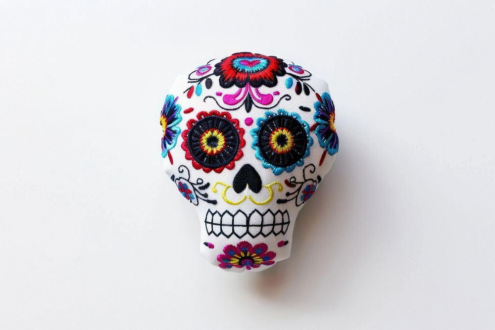 Maxico sugar skull art transportation handicraft.