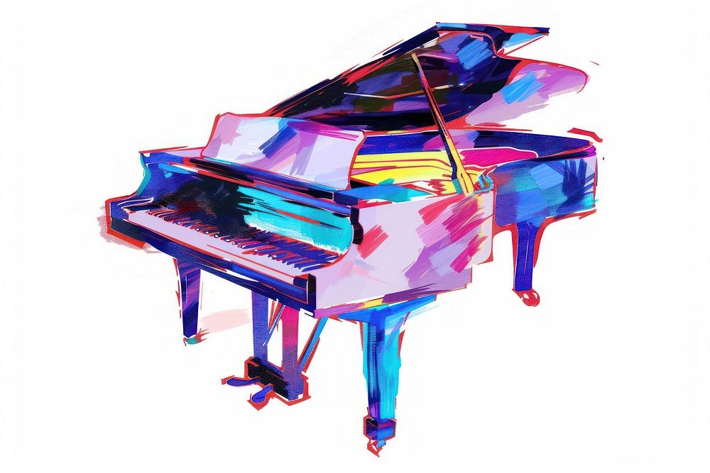 Piano keyboard musical instrument grand piano.