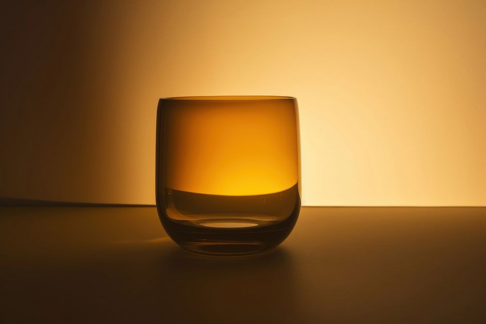 Amber glass mockup beverage pottery alcohol.