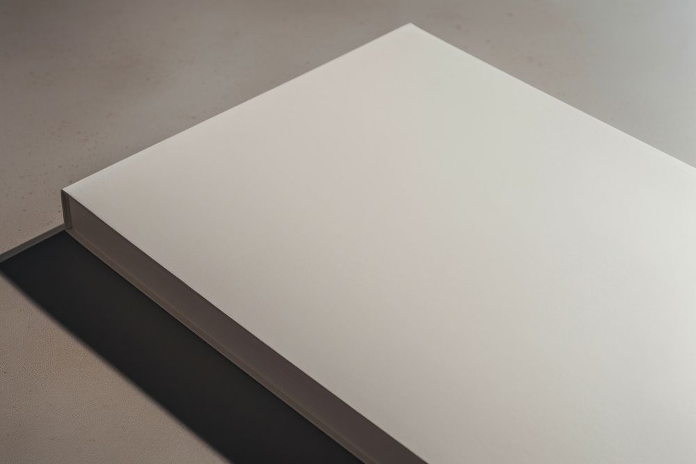 Simple book mockup plywood white board.