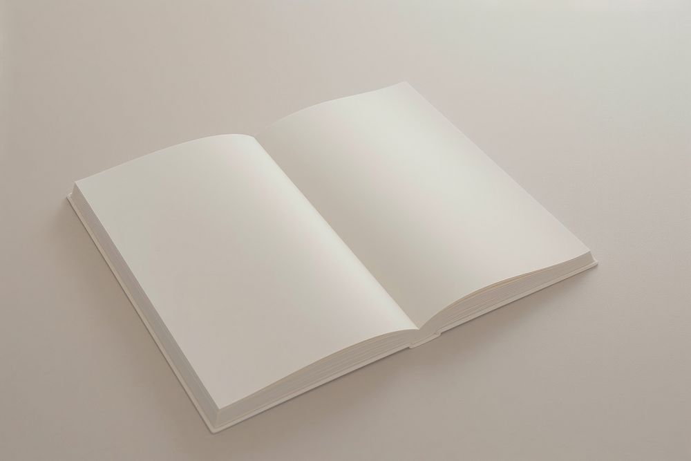 Simple book mockup publication paper page.