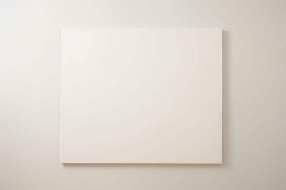 Canvas mockup paper white board.
