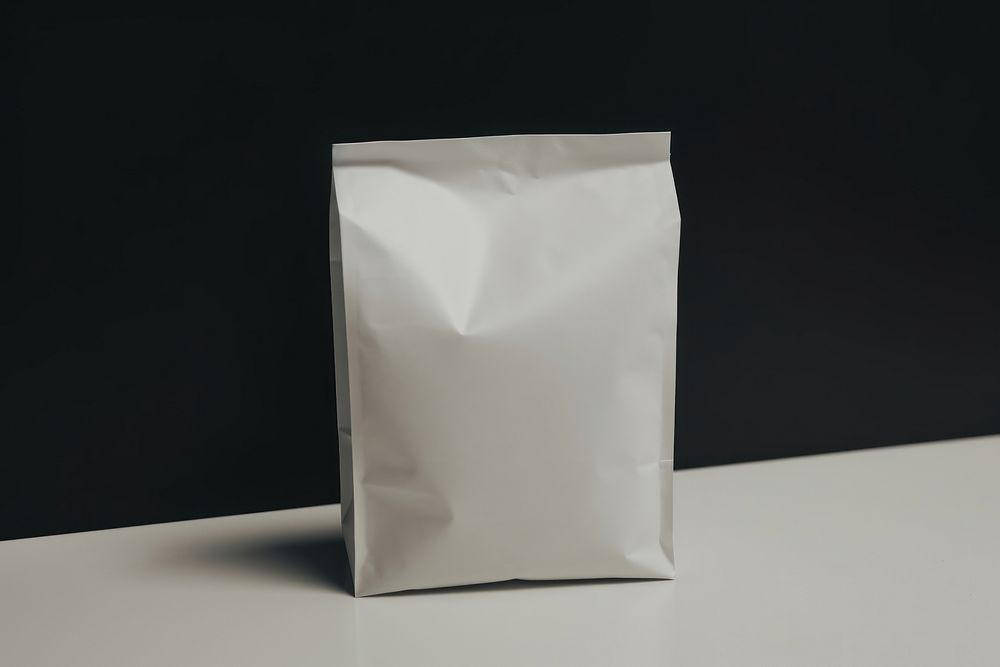 Coffee bag mockup paper.
