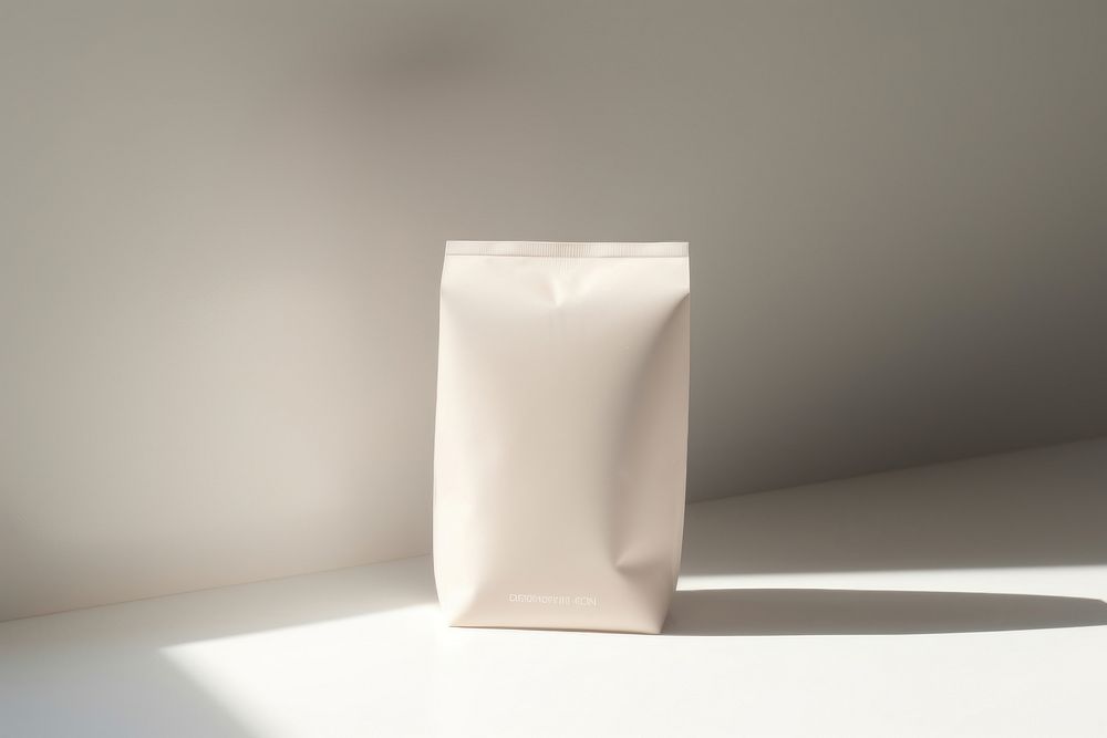 Coffee bag mockup porcelain beverage pottery.