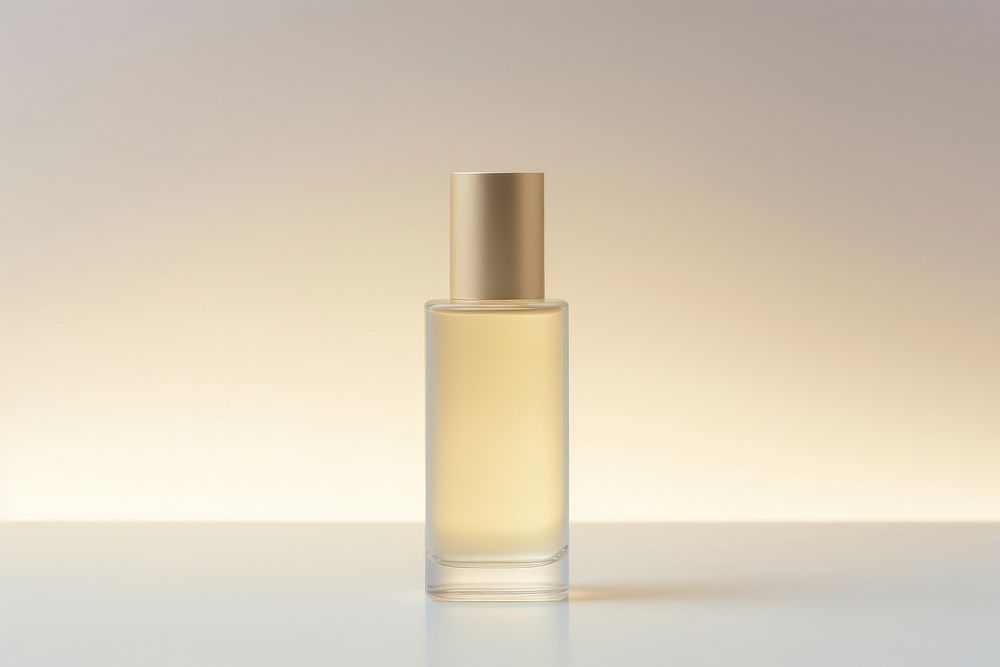 Simple perfume mockup cosmetics bottle.