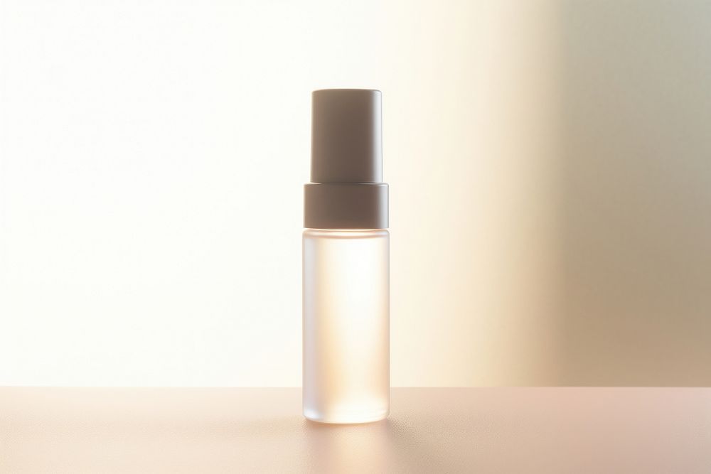 Simple serum mockup cosmetics perfume bottle.
