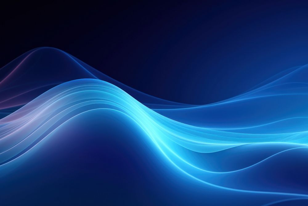 Gradient line wave background blue graphics light.