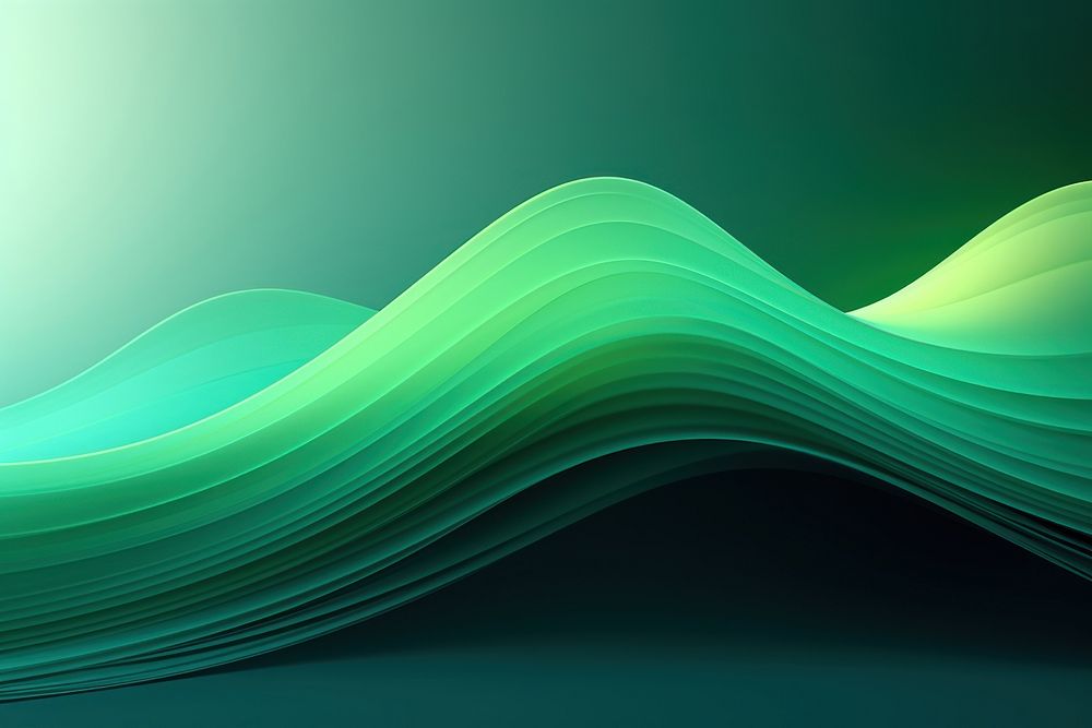 Gradient line wave background green graphics outdoors.