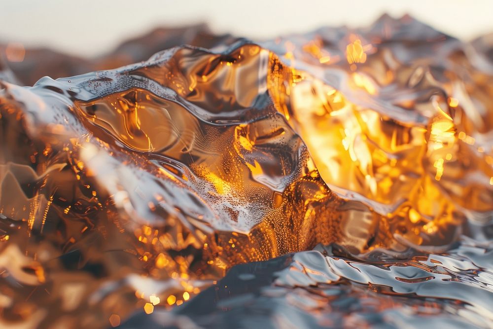 Abstract mountain glass outdoors bonfire nature.