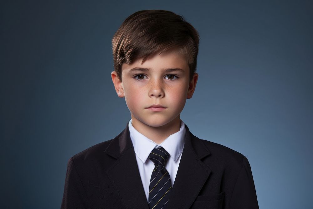 Boy in school uniform photo accessories photography.