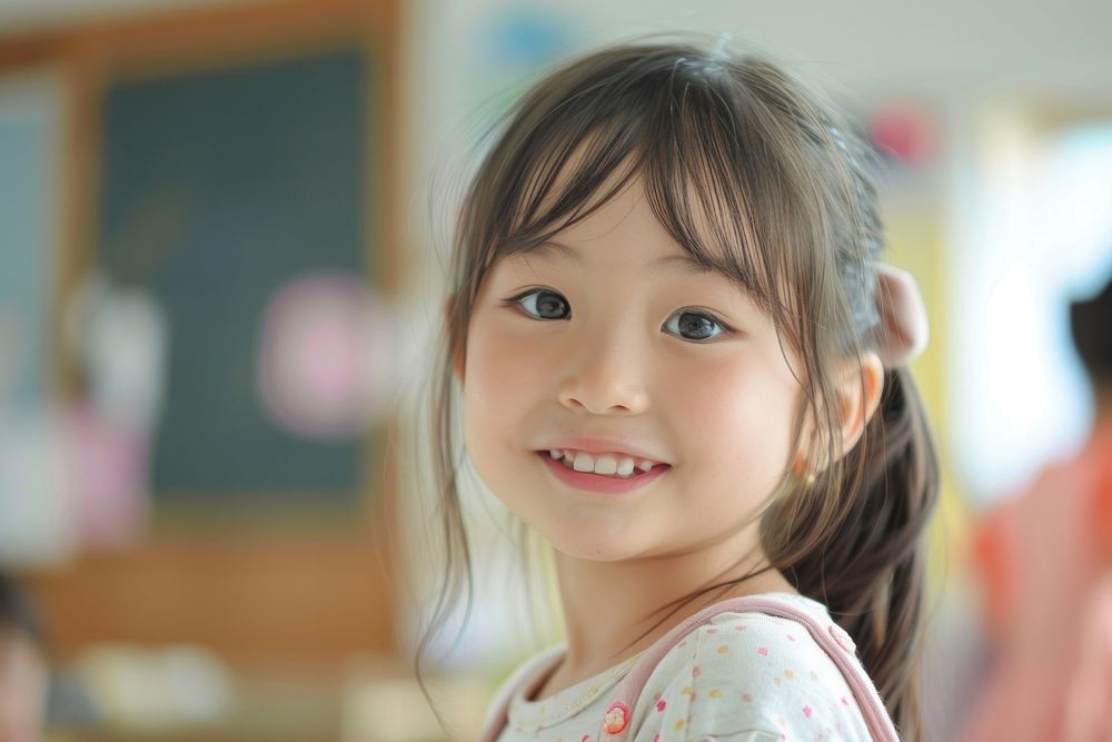 Cute little japanese girl happy | Premium Photo - rawpixel