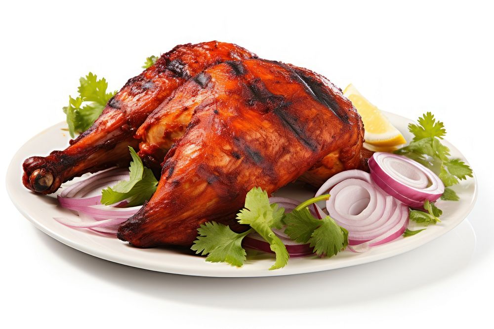 Tandoori chicken indian food poultry animal roast.