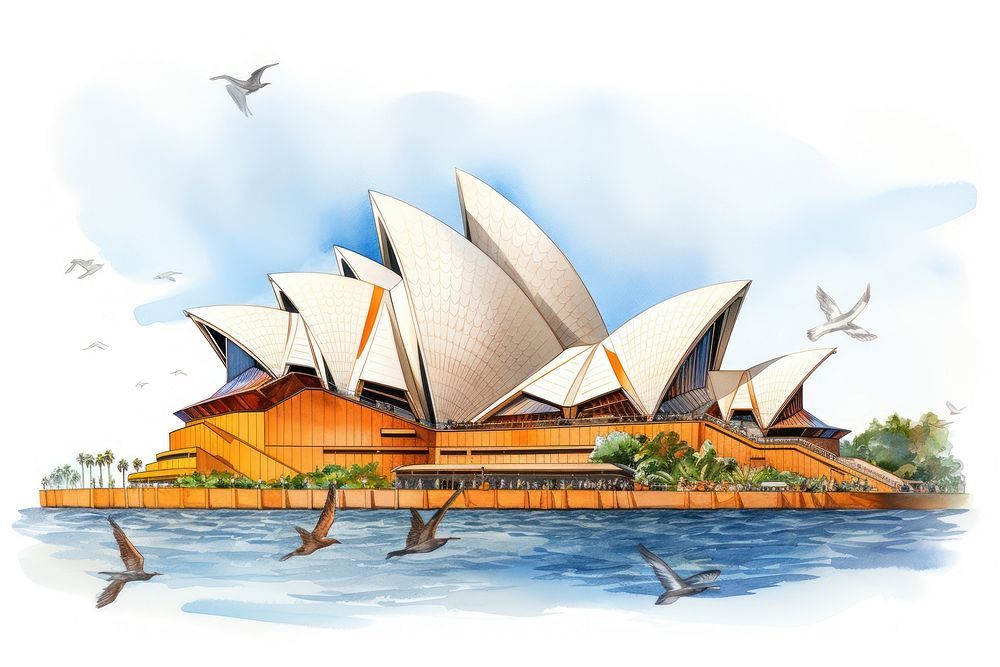 Sydney opera house architecture building landmark.