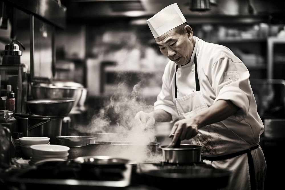 Japanese chef clothing apparel person. | Free Photo - rawpixel