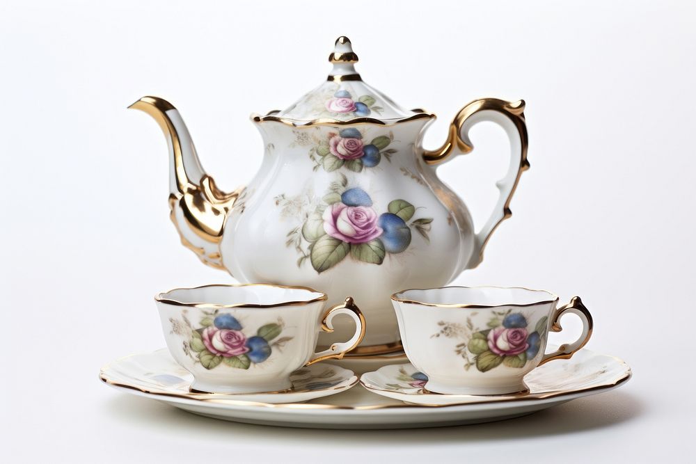 Tea set porcelain cookware pottery.