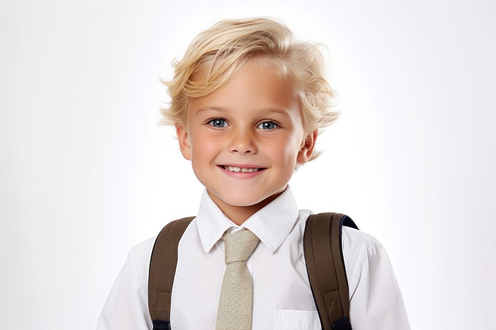 Elementary school boy photography happy hair.