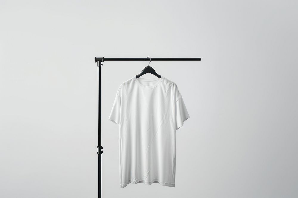 White shirt Mockup clothing apparel fashion.