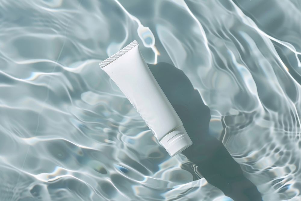 Cosmetic tube mockup cosmetics toothpaste bottle.