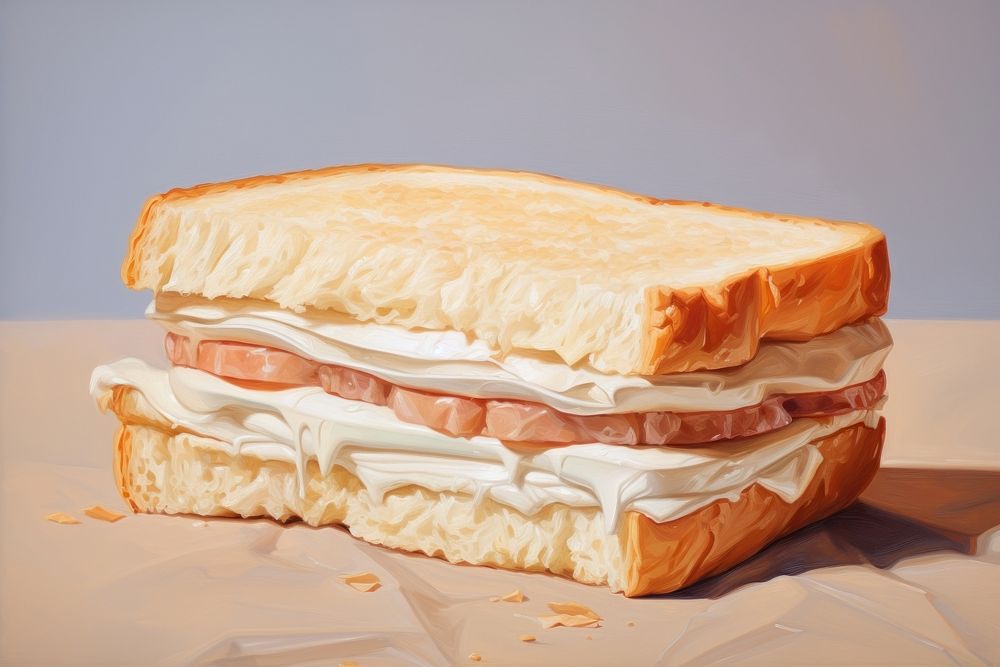 Sandwich bread food.