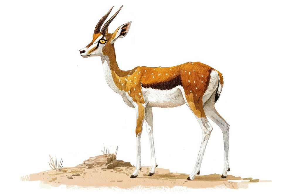Safari antelope wildlife gazelle animal.