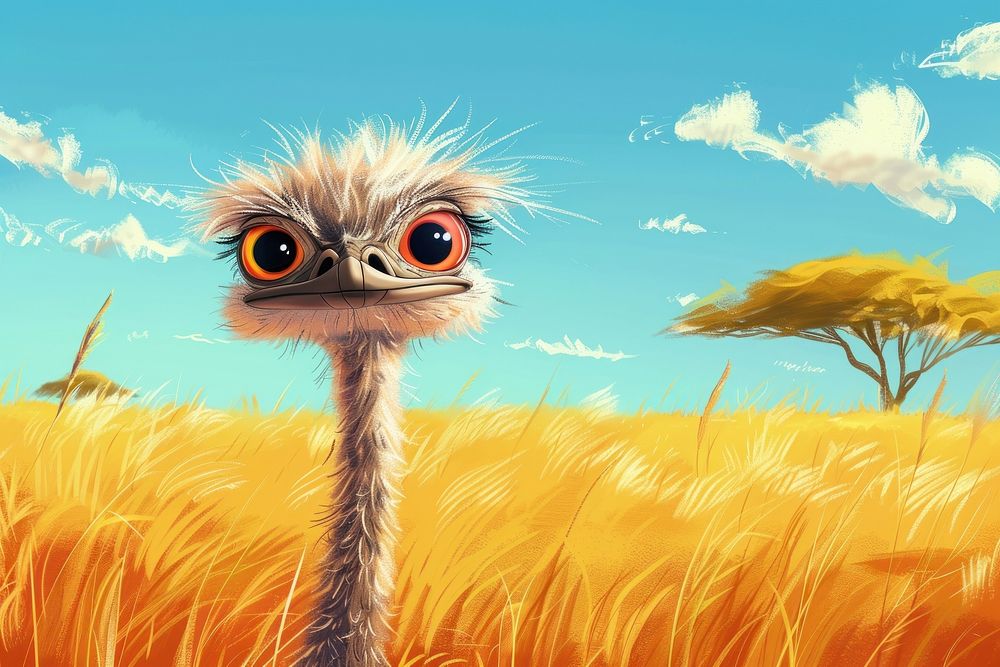 Safari Ostrich ostrich outdoors animal.