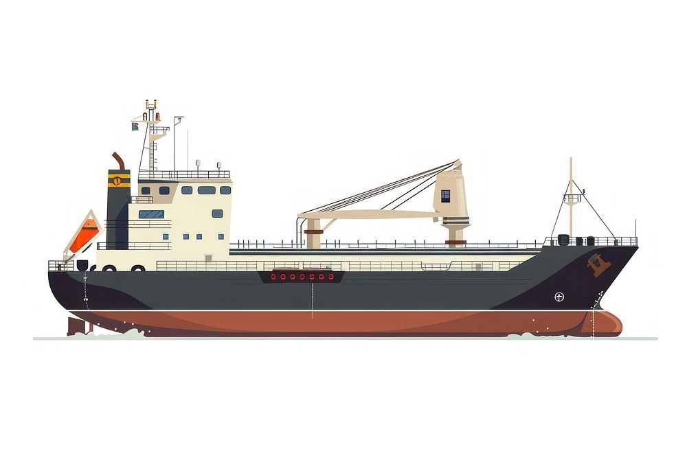 Small coastal oil tanker transportation watercraft freighter.