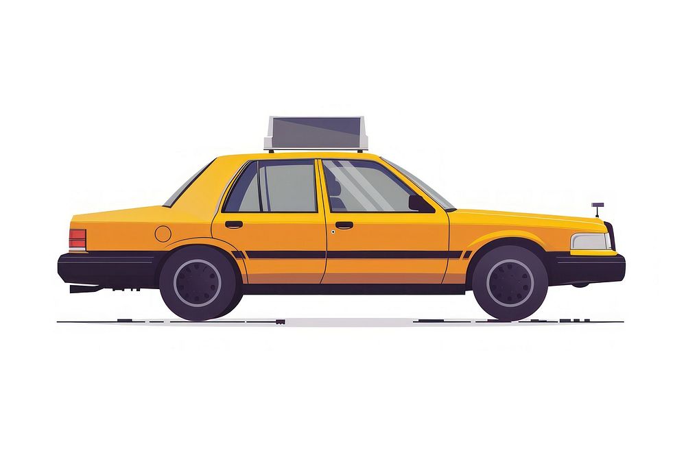 Taxi transportation automobile vehicle.