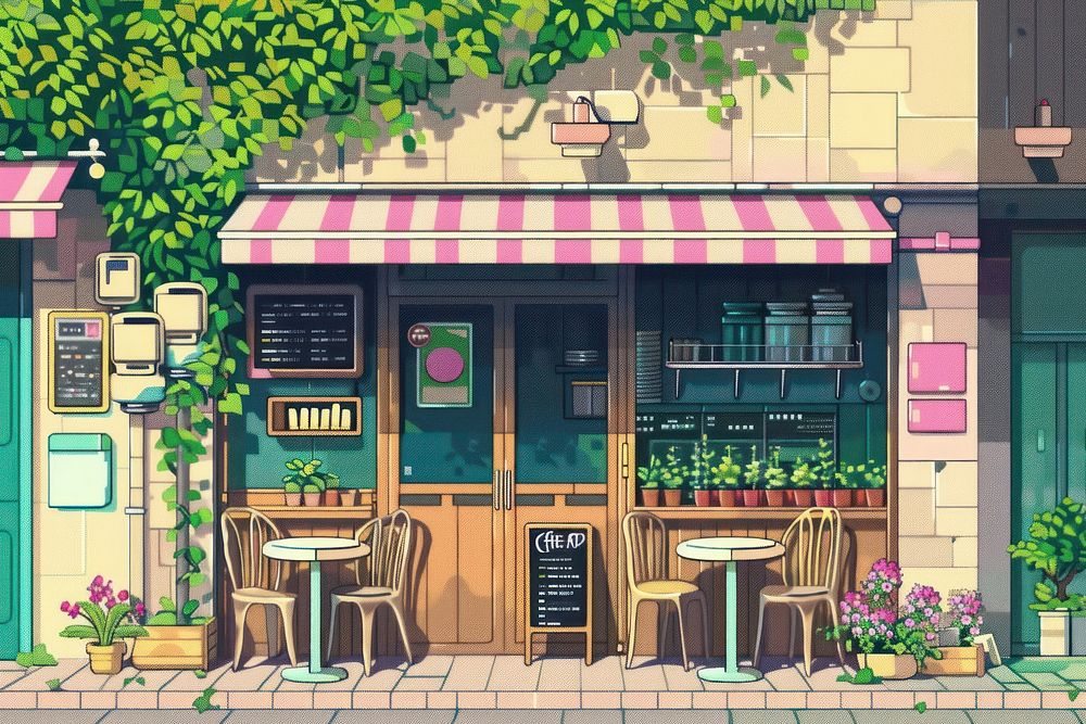 Coffee shop cafe restaurant blackboard.