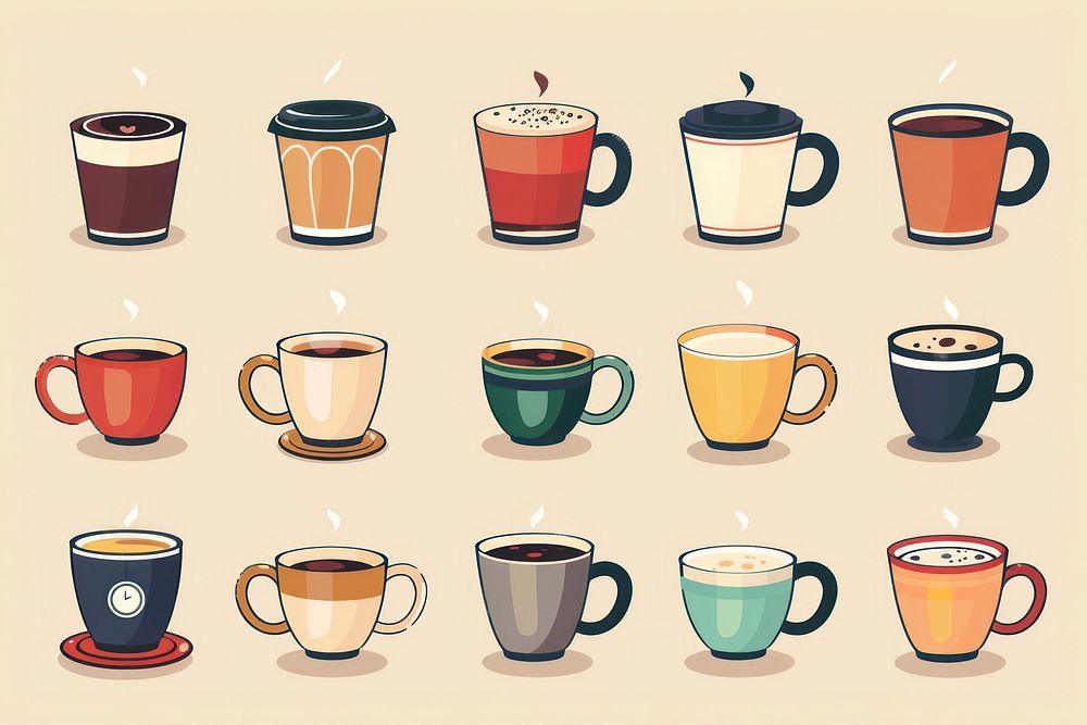 Coffee illustration beverage espresso drink.