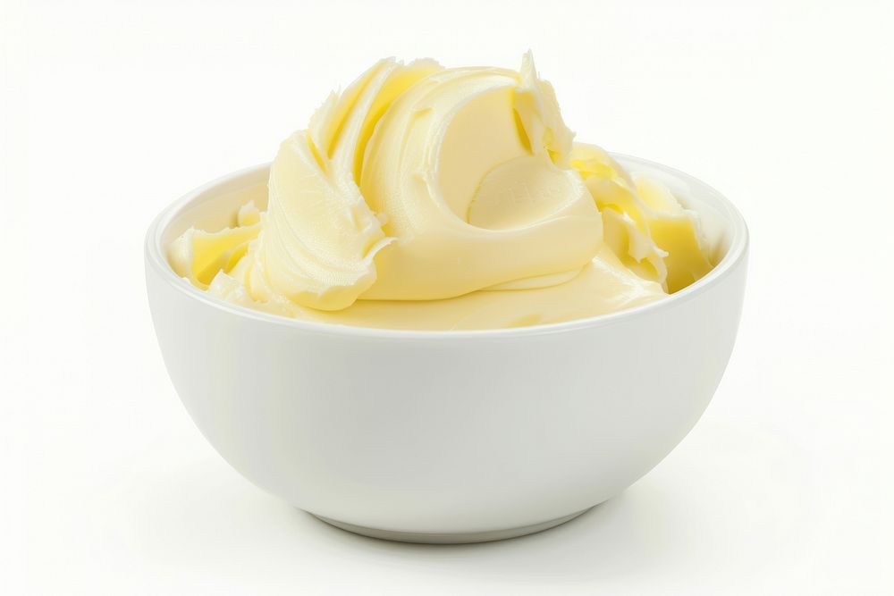 Pinch of butter mayonnaise dessert cream.
