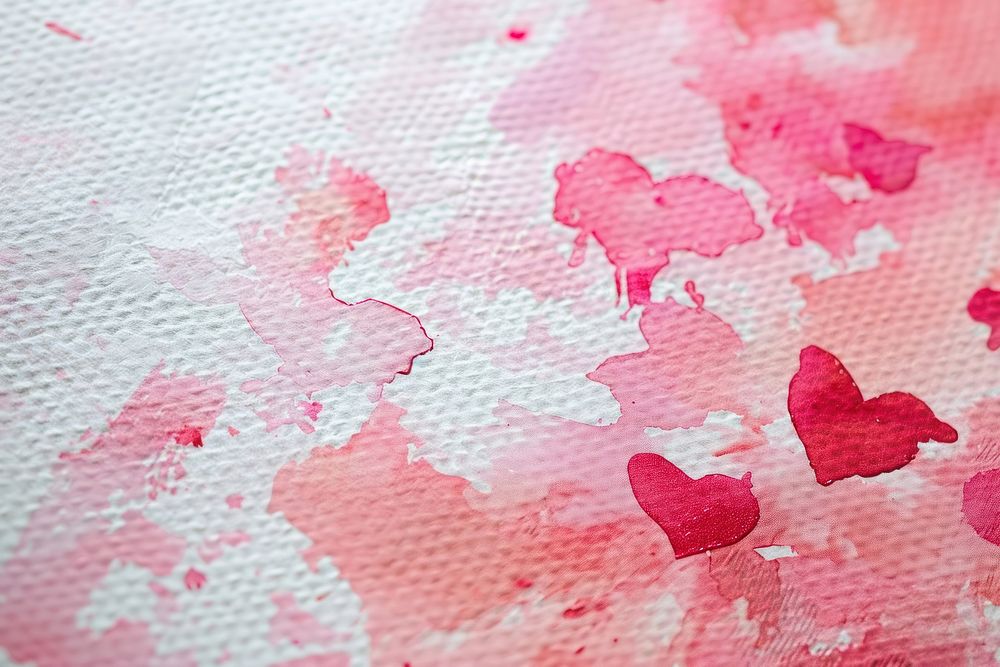 Y2K valentine pink hearts blossom flower petal.
