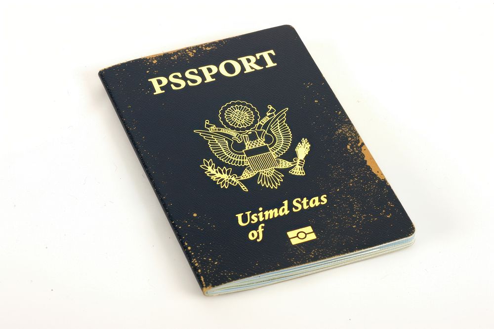 Passport document text id cards.