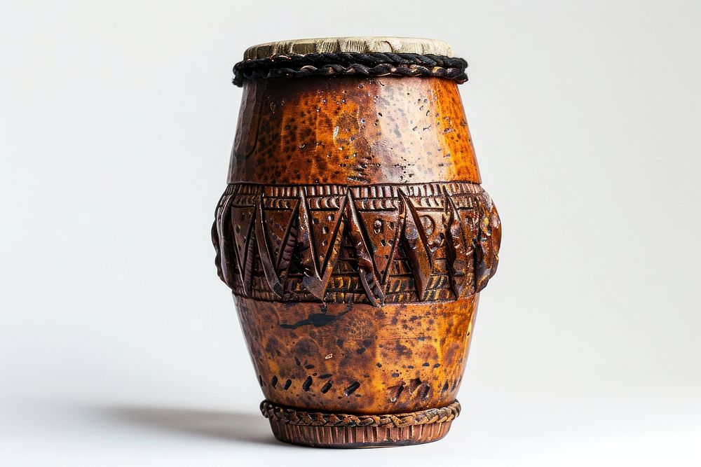 Drum percussion pottery jar.