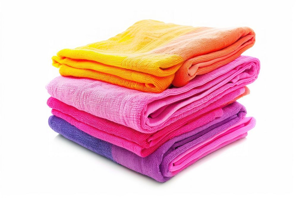 Folded beach towel clothing apparel scarf.