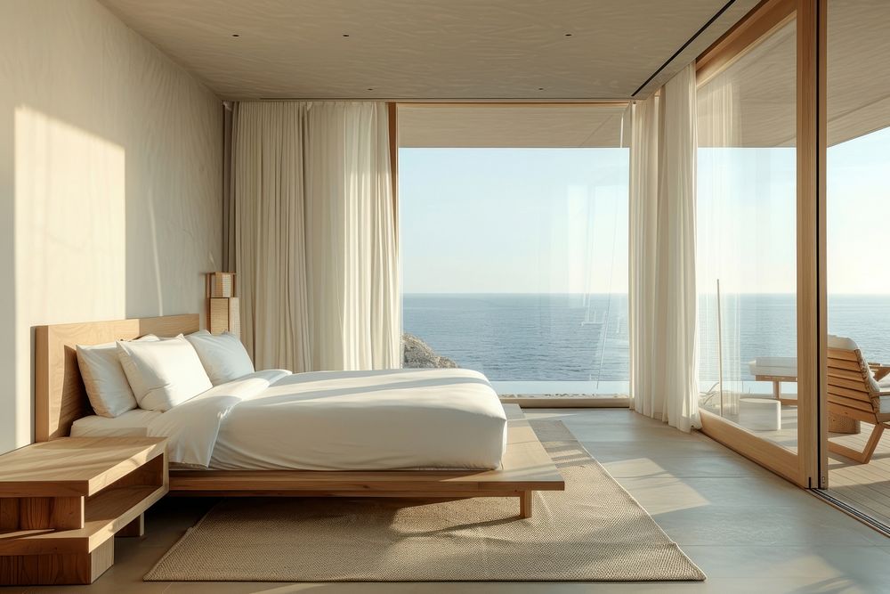 A modern lobby hotel furniture bed interior design.