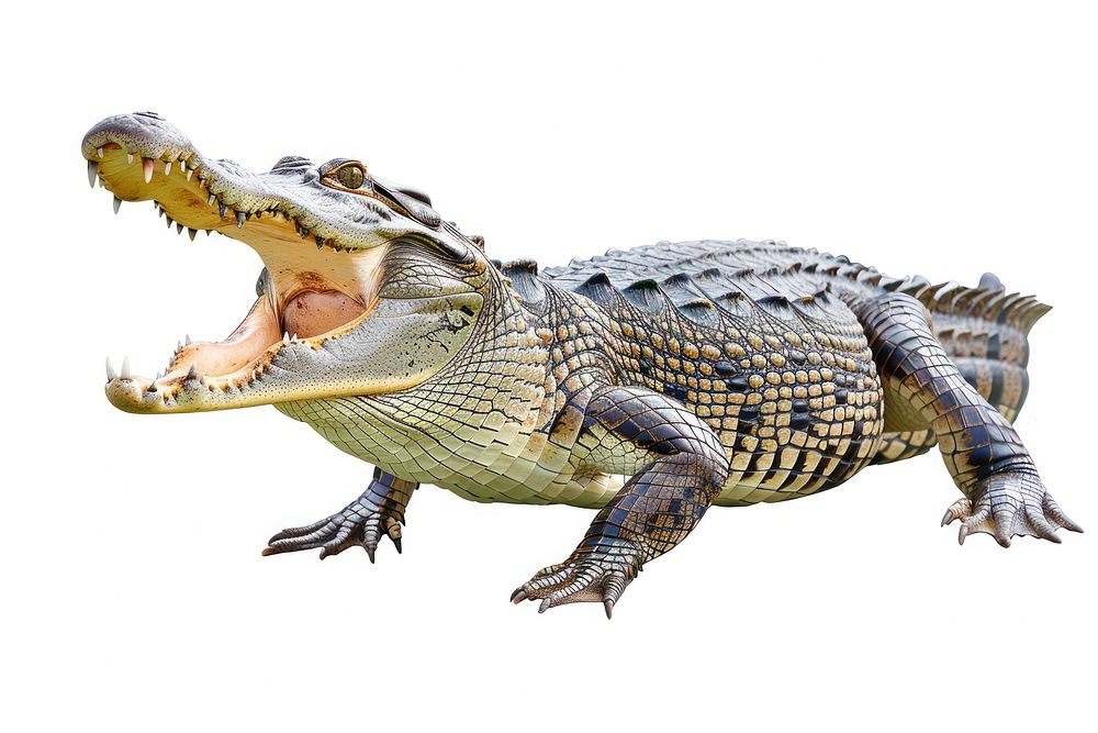 Crocodile alligator dinosaur reptile.