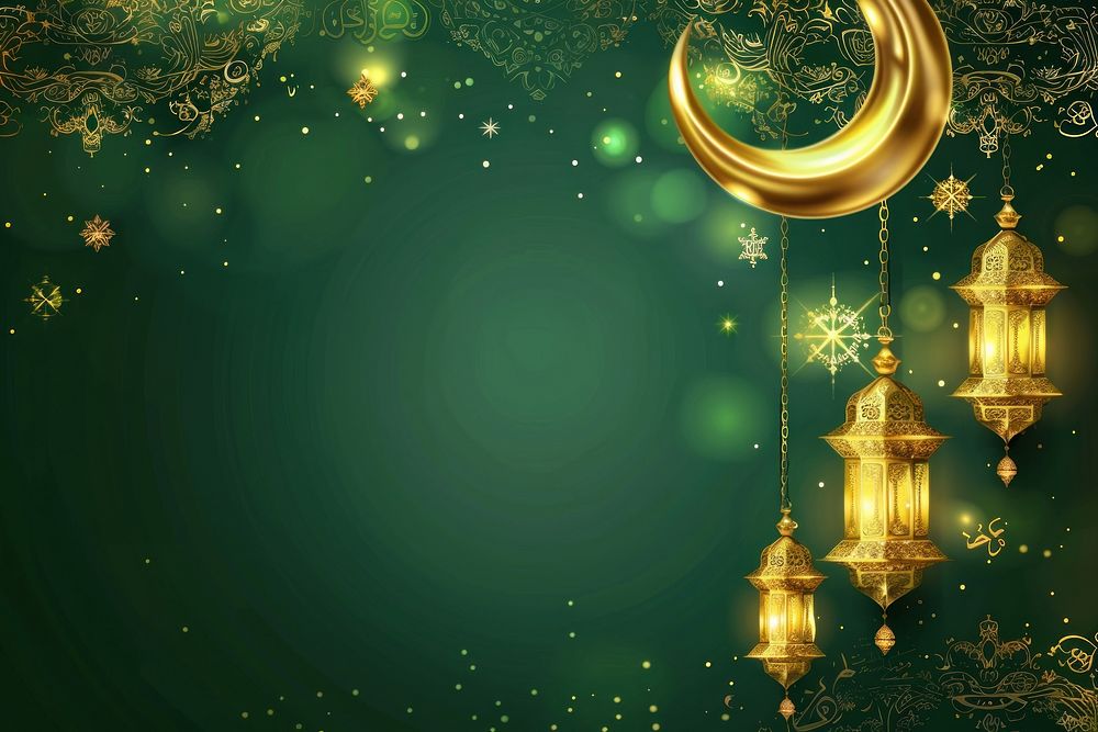 Illustration design Eid Mubarak art accessories chandelier.