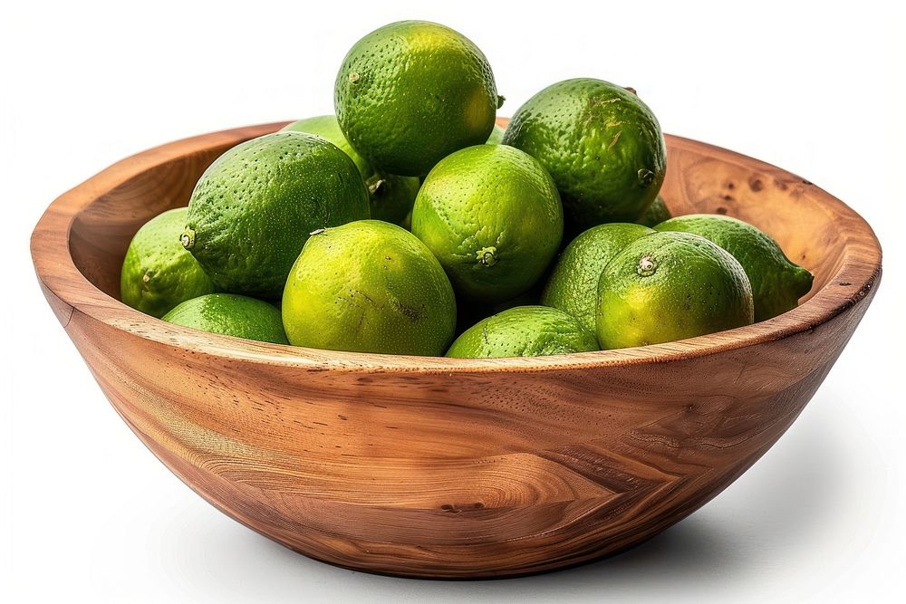 Lime bowl produce fruit.