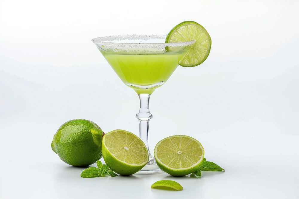 Lime beverage cocktail produce.
