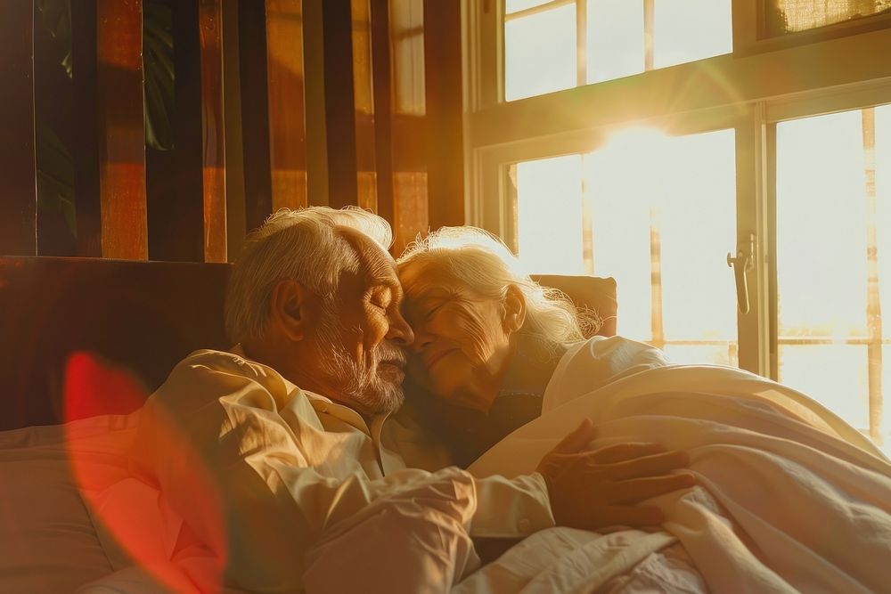 South asian elderly couple romantic cuddling person.