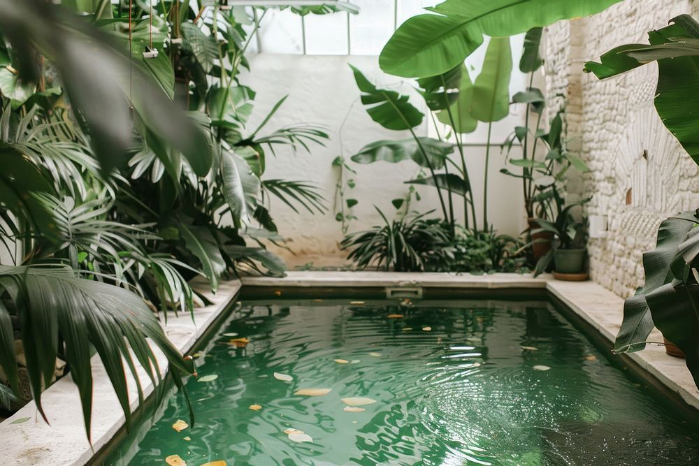 An Indoor Pool Water Plant 