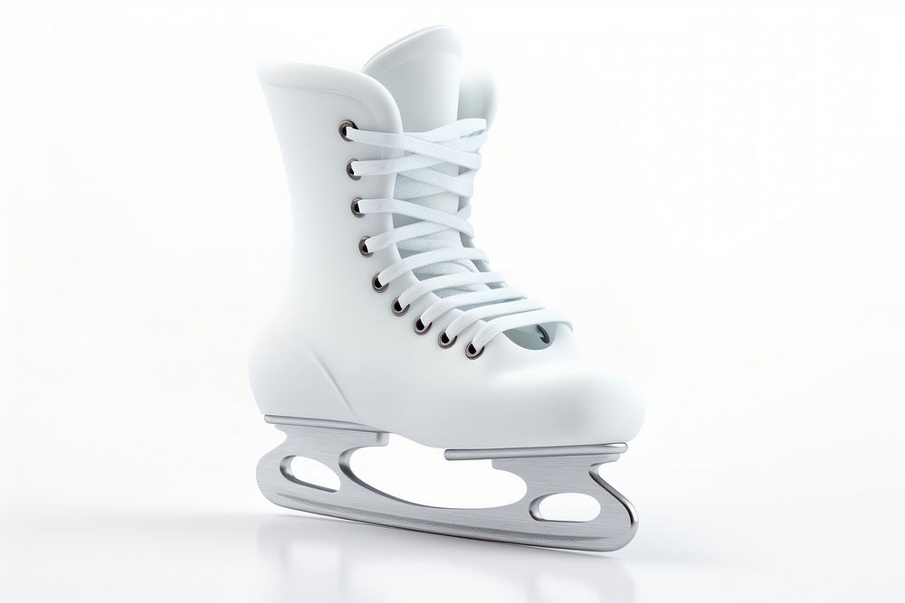 Ice skating with laces clothing footwear apparel.