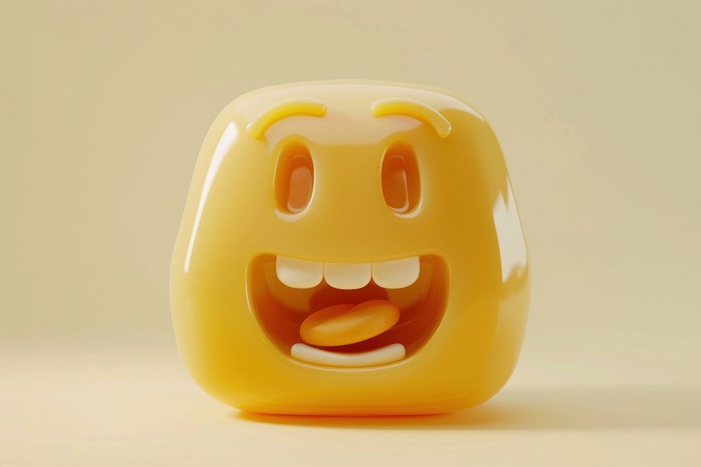 Face Emoji Surprised produce helmet fruit.
