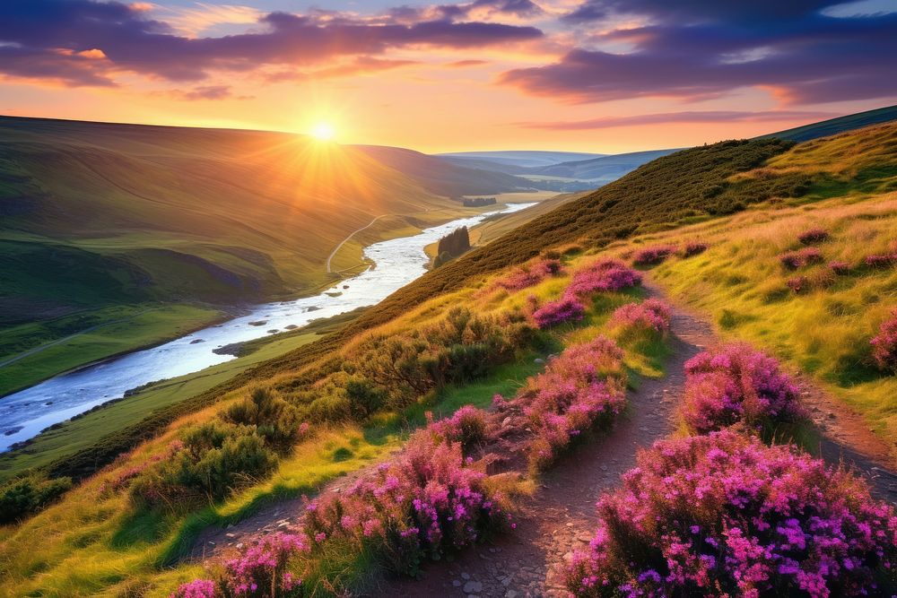 Scotland landscape scenery river.