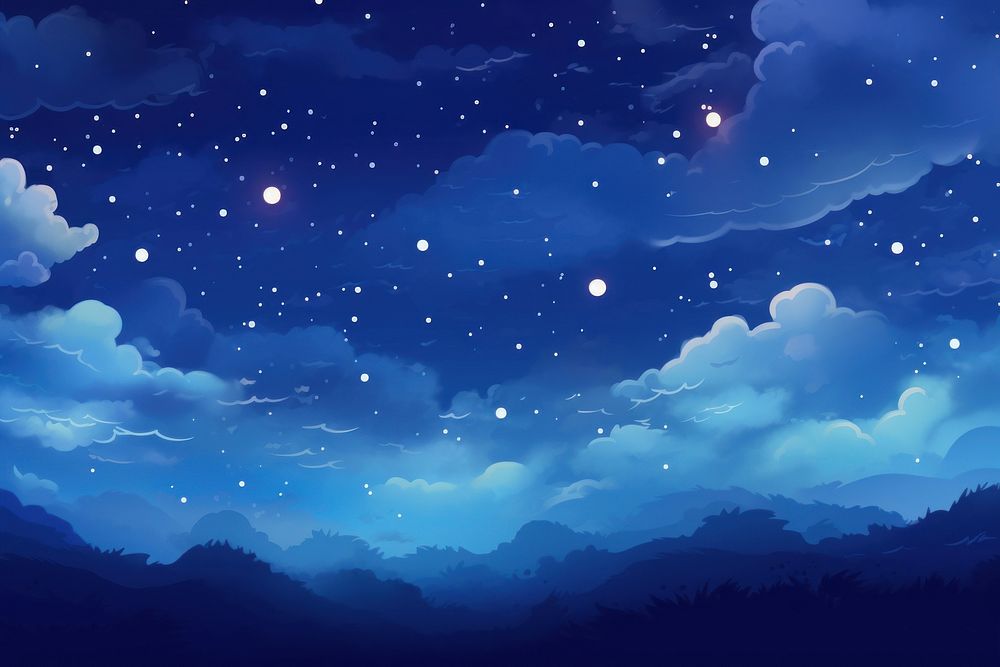 Cute night sky background moon astronomy landscape.