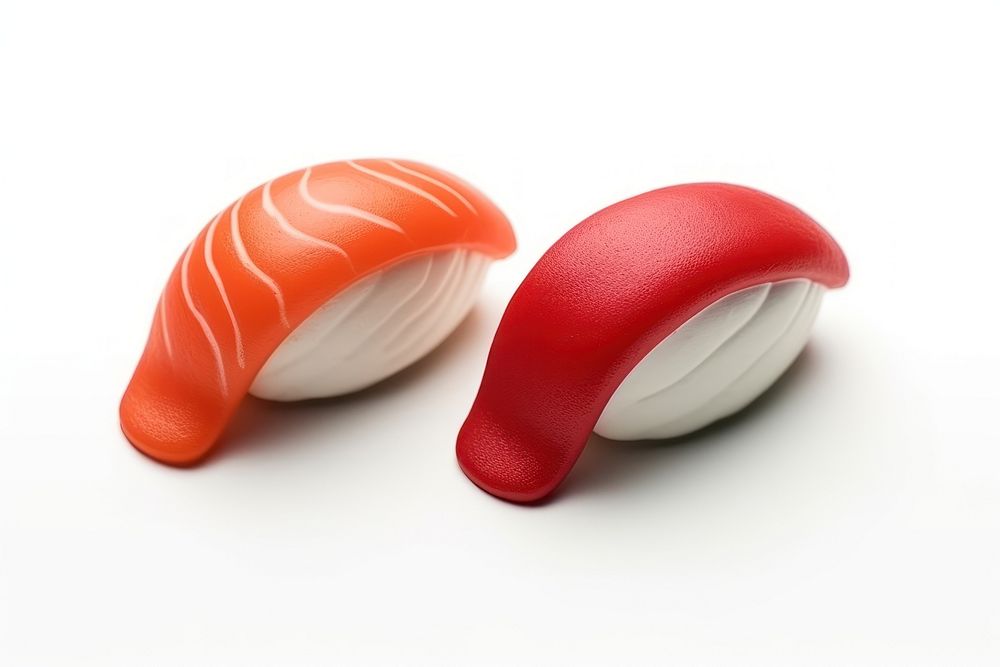 Cute Plasticine clay 3d of Nigiri Sushi sushi produce grain.