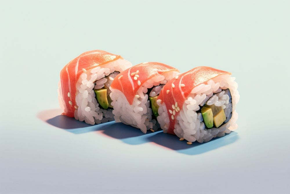 Sushi sushi invertebrate produce.