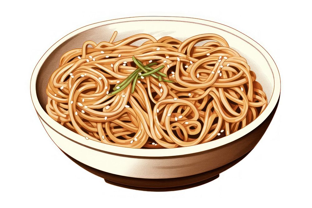 Soba japanese food chandelier spaghetti noodle.