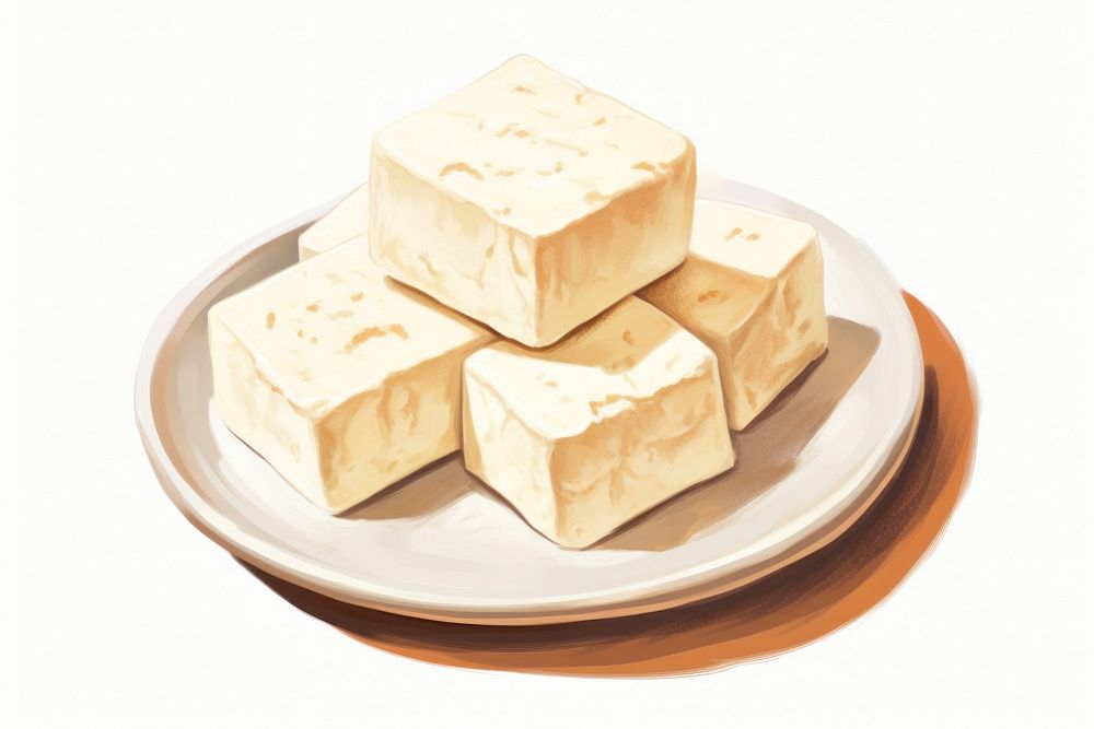 Tofu japanese food chocolate dessert cheese.